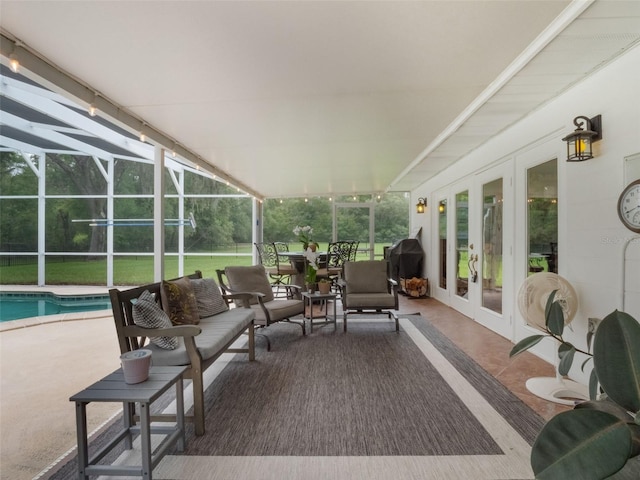 5556 Round Lake Rd, Apopka, FL 32712 - sunroom featuring french doors and plenty of natural light