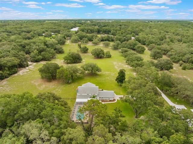 5556 Round Lake Rd, Apopka, FL 32712 - aerial view of property and surrounding area with a heavily wooded area