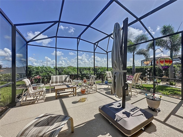 655 Conservation Blvd, Groveland, FL 34736 - view of patio with glass enclosure