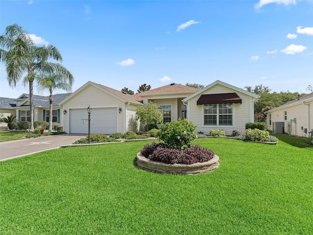 487 Thistledown Way, The Villages, FL 32162 - ranch-style house featuring a garage, a front lawn, and driveway