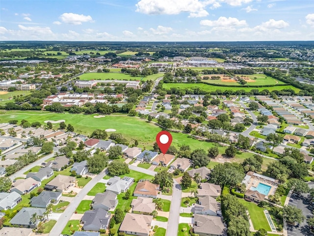 487 Thistledown Way, The Villages, FL 32162 - aerial overview of property's location with nearby suburban area