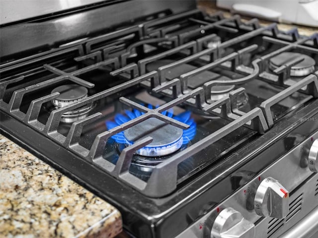 4814 Saint Andrews Arc, Leesburg, FL 34748 - detailed view of stainless steel gas range