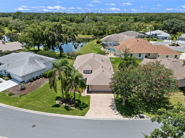 4814 Saint Andrews Arc, Leesburg, FL 34748 - aerial view of residential area with a large body of water and a forest
