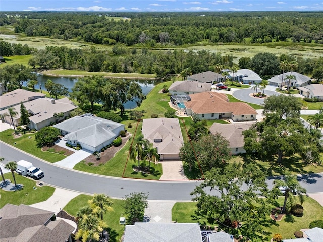 4814 Saint Andrews Arc, Leesburg, FL 34748 - aerial perspective of suburban area with a large body of water