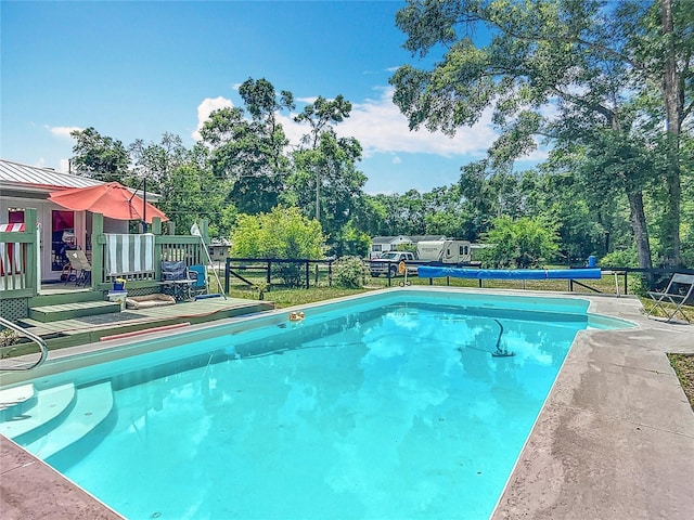 45 Forest Ln, Bronson, FL 32621 - outdoor pool with view of scattered trees
