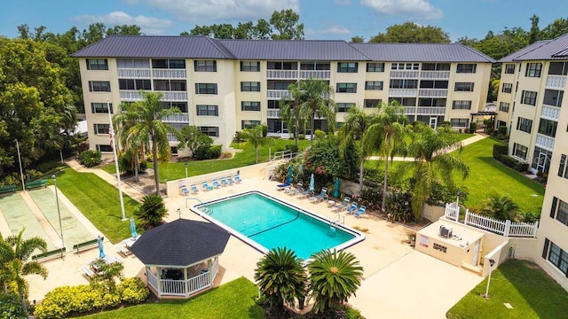 101 N Grandview St Unit 205, Mount Dora, FL 32757 - community pool featuring a patio area