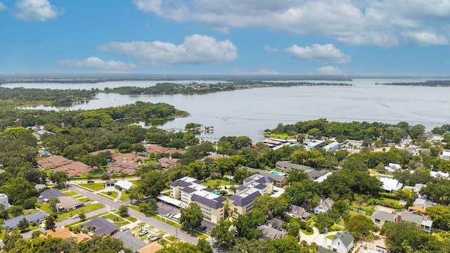 101 N Grandview St Unit 205, Mount Dora, FL 32757 - aerial view of residential area featuring a large body of water