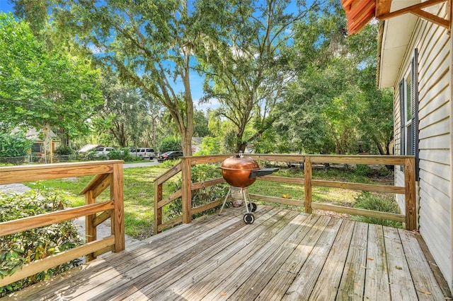 323 Savage Way, Groveland, FL 34736 - deck with view of wooded area