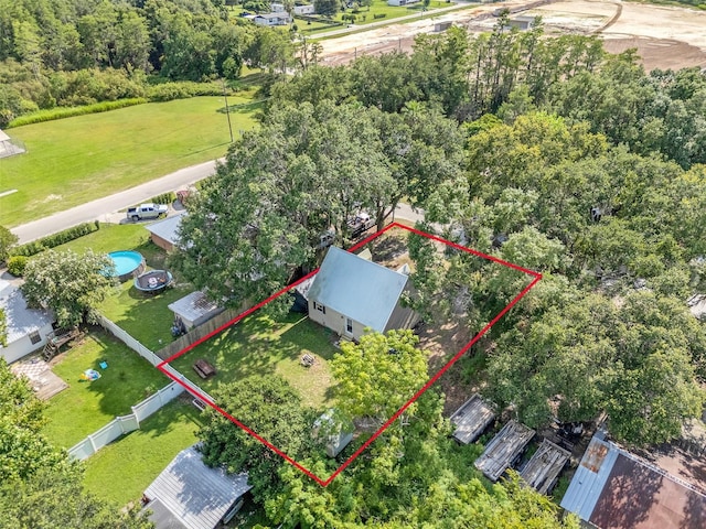 323 Savage Way, Groveland, FL 34736 - aerial overview of property's location with property parcel outlined