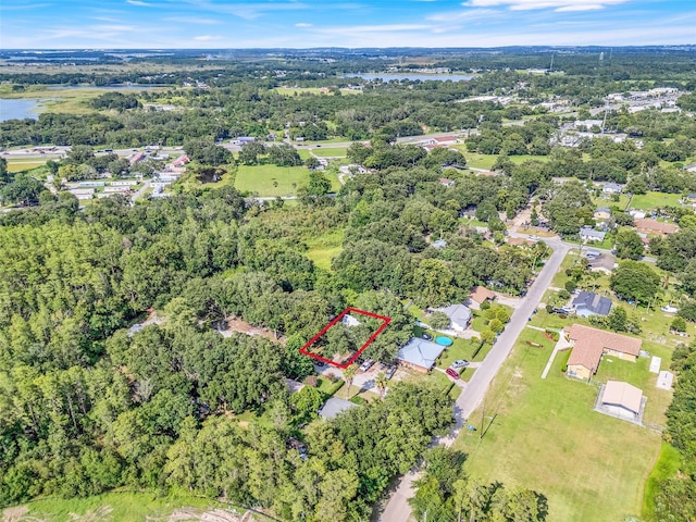 323 Savage Way, Groveland, FL 34736 - view of property location featuring property parcel outlined and a nearby body of water