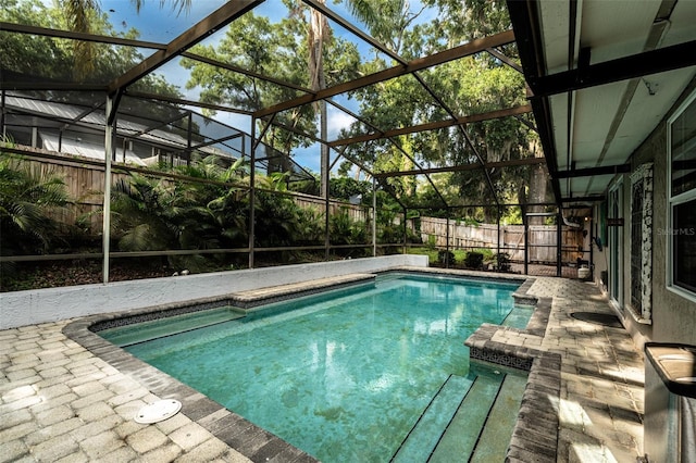 681 Greywood Dr, Altamonte Springs, FL 32701 - view of pool featuring a patio area, a fenced backyard, and a lanai