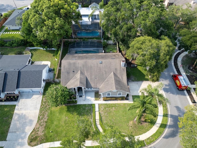 681 Greywood Dr, Altamonte Springs, FL 32701 - aerial view of residential area with a pool area