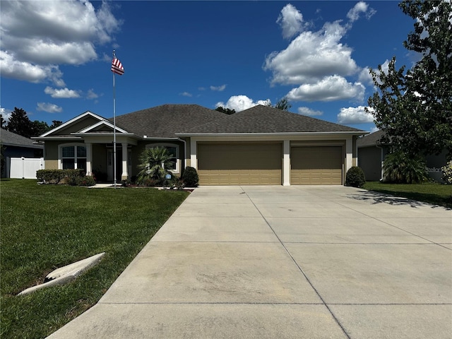 13109 Laurel Crest Ct, Grand Island, FL 32735 - ranch-style home featuring driveway, a garage, and stucco siding