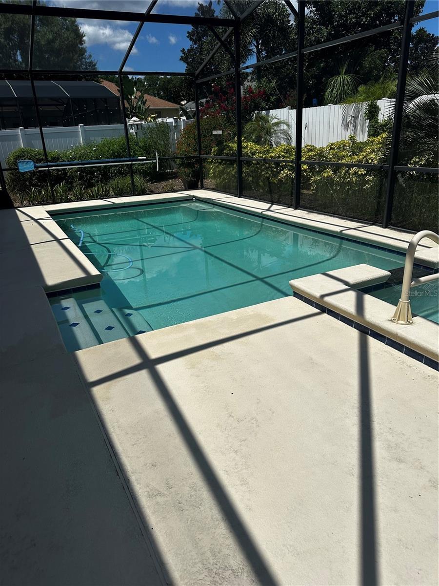13109 Laurel Crest Ct, Grand Island, FL 32735 - view of swimming pool featuring a lanai, a fenced backyard, and a patio area