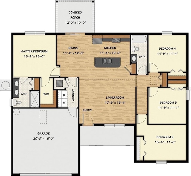 1176 W Bridge Dr, Citrus Springs, FL 34434 - view of floor plan / room layout