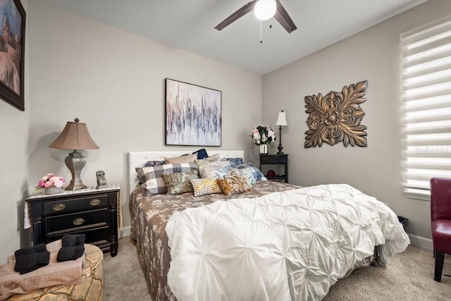 1055 Rustic Mill Dr, Saint Augustine, FL 32092 - bedroom with carpet floors and a ceiling fan