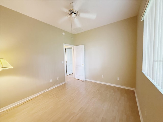 3416 Capland Ave, Clermont, FL 34711 - empty room featuring ceiling fan and light wood-style floors