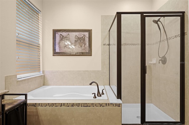 418 Rock Springs Cir, Groveland, FL 34736 - full bathroom with a bath and a stall shower