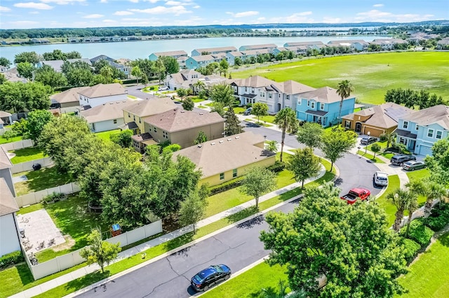 418 Rock Springs Cir, Groveland, FL 34736 - aerial perspective of suburban area with a large body of water