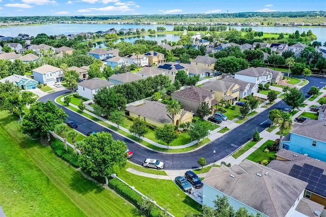 418 Rock Springs Cir, Groveland, FL 34736 - aerial perspective of suburban area featuring a large body of water