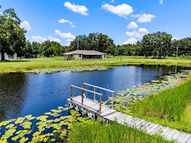 14325 Manchester Ave, Groveland, FL 34736 - dock area featuring a water view