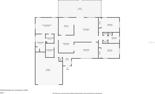 14325 Manchester Ave, Groveland, FL 34736 - view of floor plan / room layout