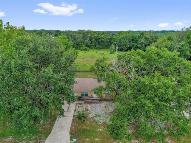 302 W Rose Ln, Lady Lake, FL 32159 - view from above of property with a heavily wooded area