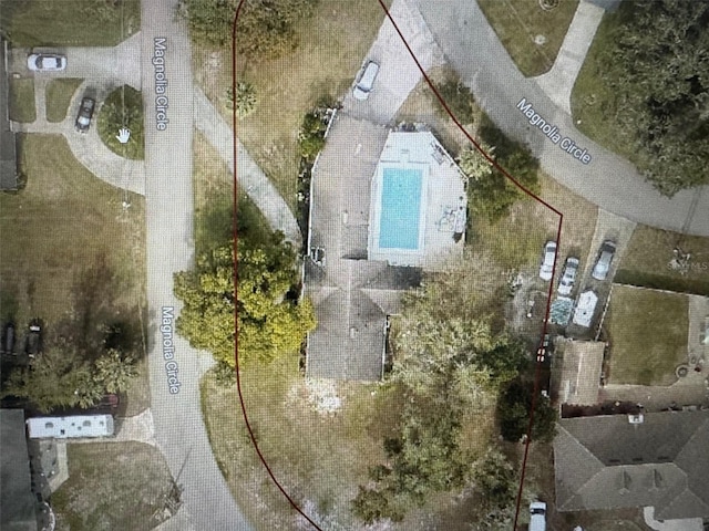 219 Magnolia Cir, Eustis, FL 32726 - bird's eye view of a pool