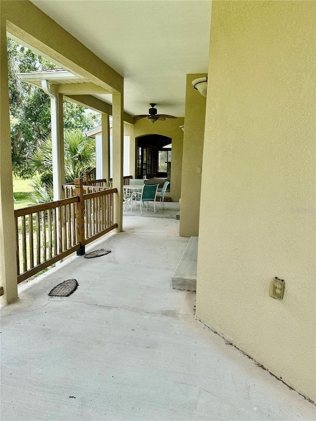 1096 Linkside Ct, Apopka, FL 32712 - view of patio / terrace featuring ceiling fan and outdoor dining area