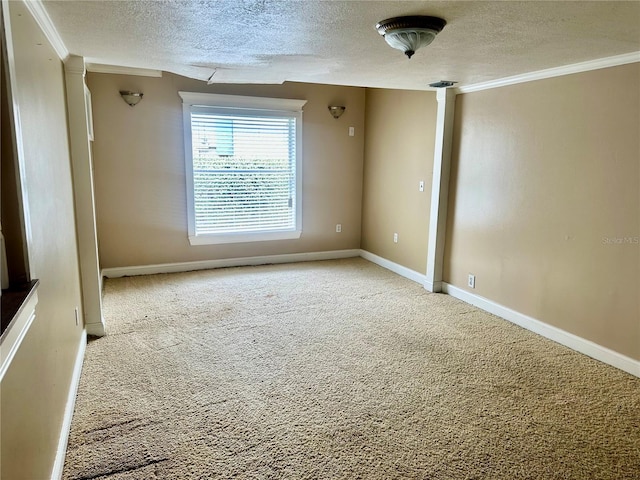 1096 Linkside Ct, Apopka, FL 32712 - carpeted spare room with a textured ceiling and ornamental molding