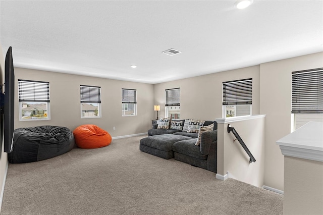 872 Griffon Ave, Lake Alfred, FL 33850 - living room with carpet floors, healthy amount of natural light, and recessed lighting