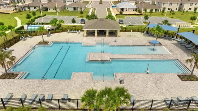872 Griffon Ave, Lake Alfred, FL 33850 - community pool with a gazebo and a residential view