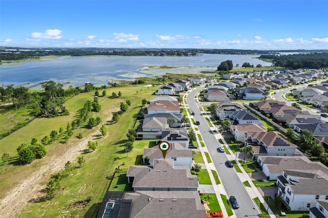 3467 Buoy Cir, Winter Garden, FL 34787 - aerial view of residential area featuring a large body of water