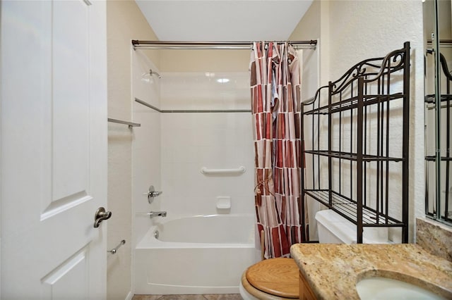 2880 Manor Downs, The Villages, FL 32162 - full bathroom with shower / bath combination with curtain and vanity