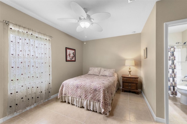 1702 Hoofprint Ct, Fruitland Park, FL 34731 - bedroom featuring light tile patterned floors and ceiling fan