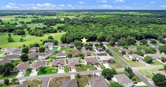 1702 Hoofprint Ct, Fruitland Park, FL 34731 - aerial view of residential area with a forest