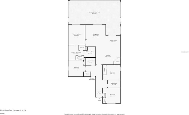 2710 Lilyturf Ct, Tavares, FL 32778 - view of floor plan / room layout