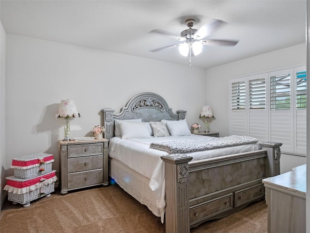 2710 Lilyturf Ct, Tavares, FL 32778 - bedroom with carpet and a ceiling fan