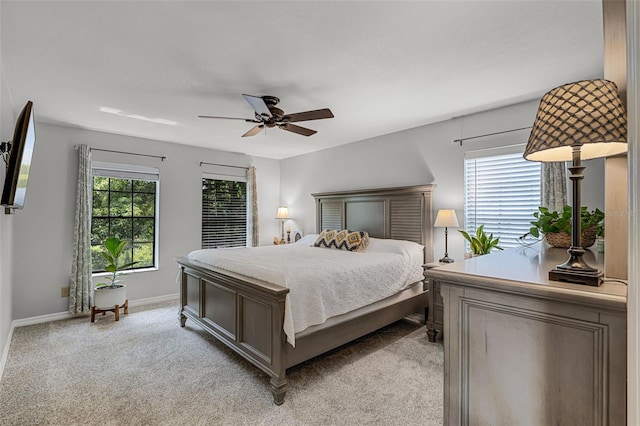 628 Drew Ave, Clermont, FL 34711 - bedroom featuring light carpet and ceiling fan