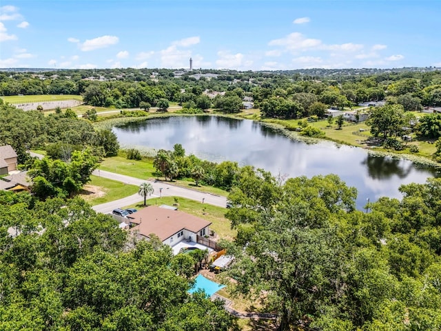 628 Drew Ave, Clermont, FL 34711 - drone / aerial view of a nearby body of water and a tree filled landscape