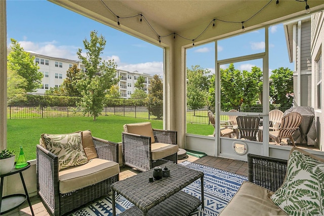 2755 Bobcat Chase Blvd, Oakland, FL 34787 - sunroom with an outdoor hangout area