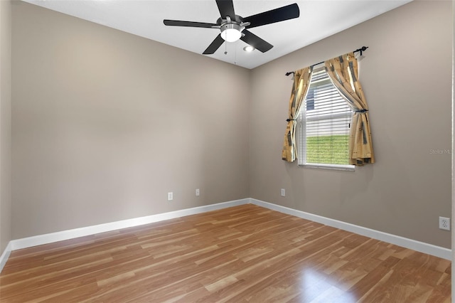1892 Sanderling Dr, Clermont, FL 34711 - empty room with a ceiling fan and light wood-type flooring