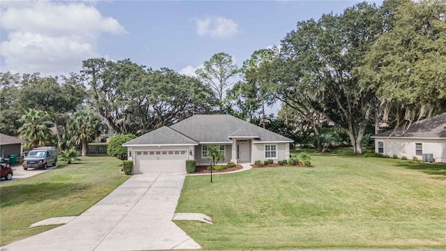 5005 County Road 125b1, Wildwood, FL 34785 - single story home featuring a garage, a front yard, and concrete driveway