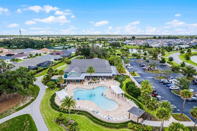5778 Henry Loop, The Villages, FL 32163 - aerial view of residential area with a pool area