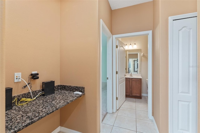 21312 Marsh View Ct, Clermont, FL 34715 - bathroom featuring vanity and tile patterned floors