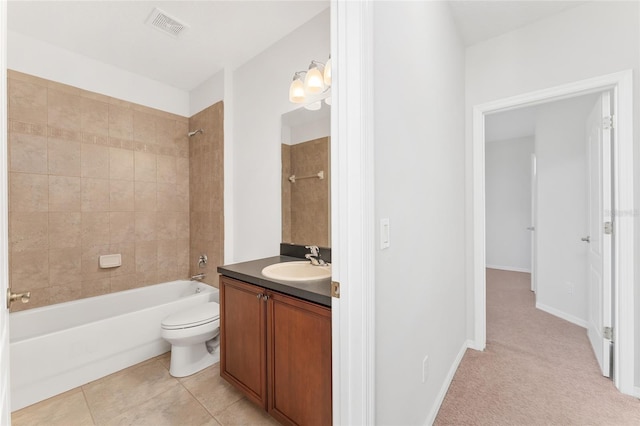 21312 Marsh View Ct, Clermont, FL 34715 - bathroom featuring vanity and tub / shower combination