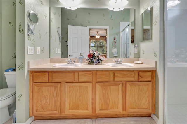 3507 Arlington Ridge Blvd, Leesburg, FL 34748 - full bath with double vanity and a stall shower