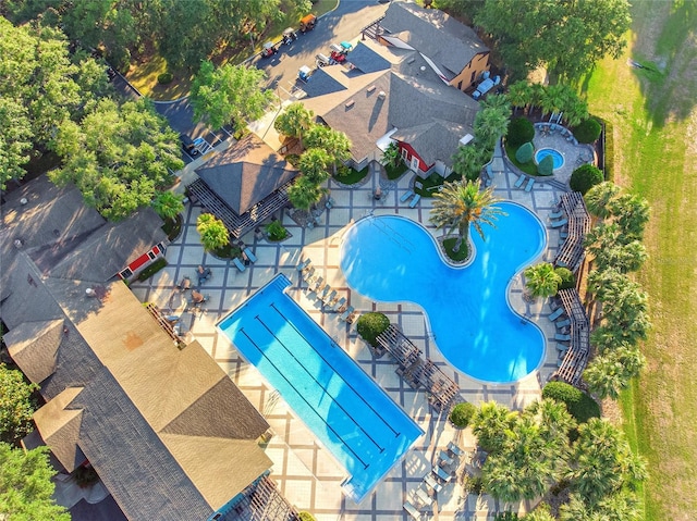 3507 Arlington Ridge Blvd, Leesburg, FL 34748 - aerial view of a pool