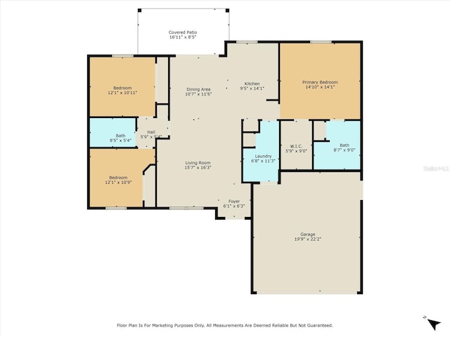 8641 N Stern Way, Citrus Springs, FL 34434 - view of property floor plan