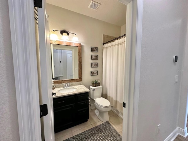 384 Summer Squall Rd, Davenport, FL 33837 - bathroom featuring vanity, tile patterned flooring, and a shower with shower curtain